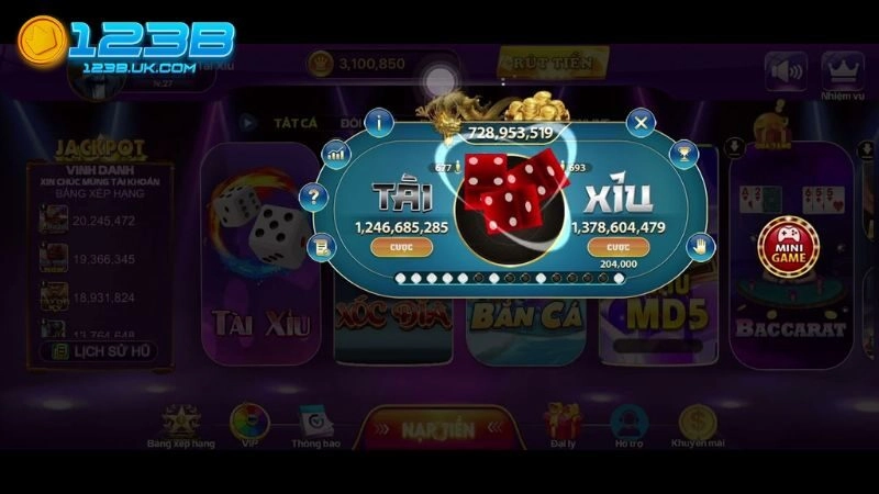 Cách Chơi Tài Xỉu Online ở 123B